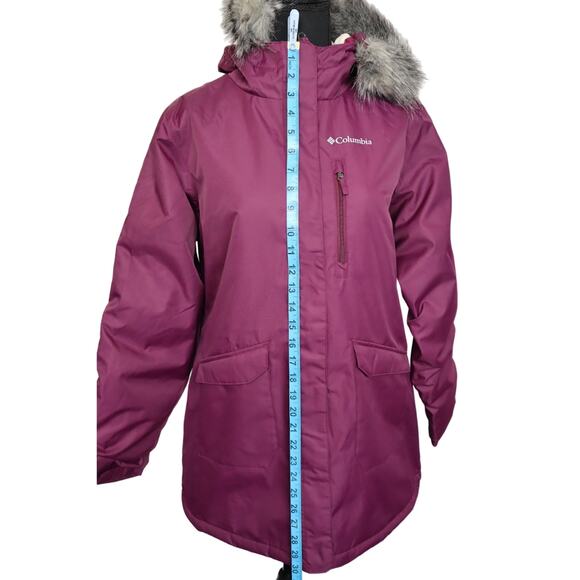 Columbia Girls‎ Purple Suttle Mountain Long Insulated Jacket Size Youth XL - Picture 5 of 6